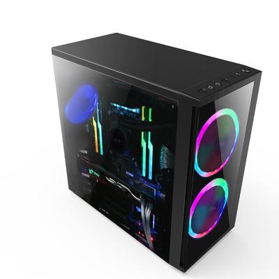 China With Fan OEM ATX Custom Desktop Computer Hardware PC Case Cabinet CPU Gamer Computer Case and Tower for sale