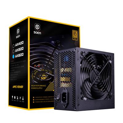 China PSU SOEYI Power Supply 400W/500W600W ATX 12V 80 Bronze Active Desktop Plus PFC Change PC Board for sale