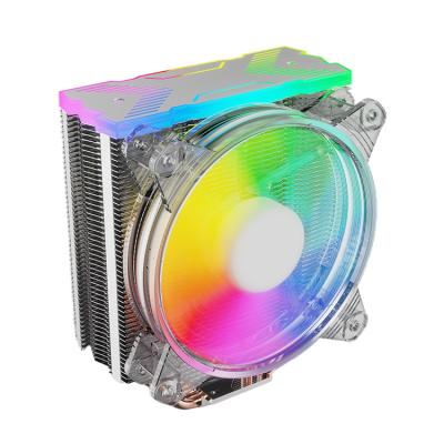 China Computer Case CPU Fan Four Heat Pipe OEM Copper Heatsinks CPU Cooler RGB Fan for sale