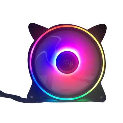 China Computer Case 3pin/4pin Black RGB Fan 120mm PC Case Cooler Fans With Lower Noise For Computer Case RGB FAN for sale