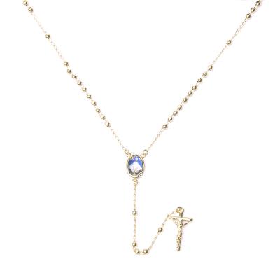 China Religious Necklace 18k Gold Religious Cross Necklace Religious Jewelry ZJ10105 for sale