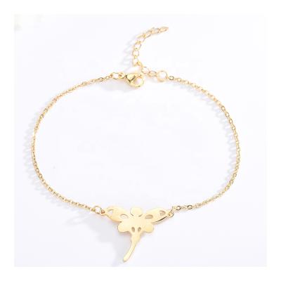 China ST10037 Fashion Luxury Korean Butterfly Charm Crystal Bracelets & Bangles Jewelry Stainless Steel Jewelry Sets for sale