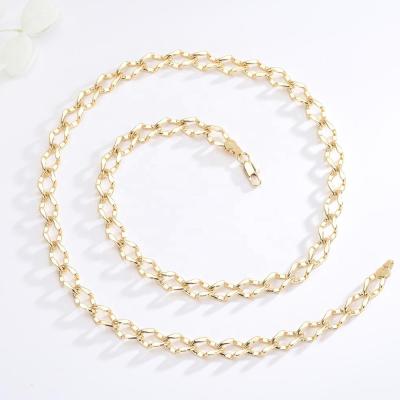 China Fashion Trendy Wholesale Gold Charm Designs Chain Gold Plated Ladies Hot Sale Customized Chain for sale