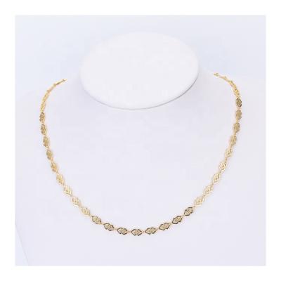 China Fashionable C13105 18k 18 inch Gold Stainless Steel Necklace Gold Jewelry Heart Women Accessories for sale