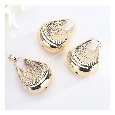 China Fashion E11191 Women Fashion 18K Gold India Earring Pendant Set for sale