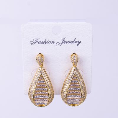 China 2019 Latest Design FASHIONABLE Korean Drop Earrings Zircon Earrings For Women for sale