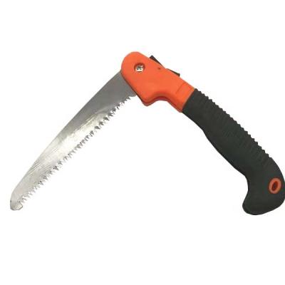 China Garden work folding hand saw versatile, wood, bone, PVC. Best for tree pruning, camping, hunting, rugged blade, handle solid quality made S for sale