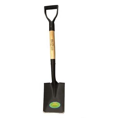 China Garden Work Steel Special Forces Shovel With Hardwood Handle Closed Handle Square Point Short Shovel for sale