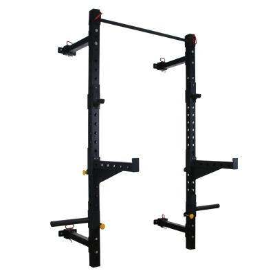 China Home Gym Strength Folding Adjustable Height Pull Up Stand Commercial Power Training Squat Rack for sale