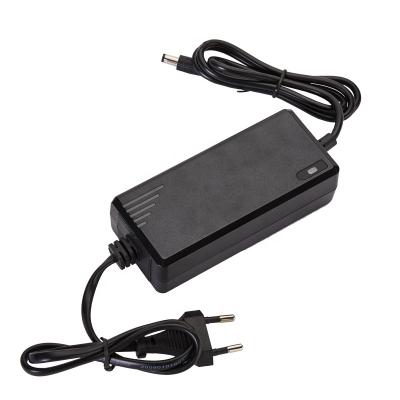 China 12V Plastic DC 5A 60W CCTV Power Adapter With Two Ends Cable for sale