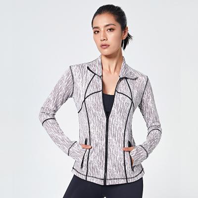 China Breathable Custom Yoga Tights Women Sports Jacket Coats for sale