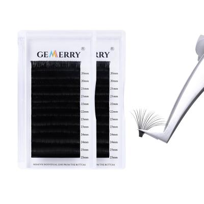 China Easy Volume Fans Eyelash Extensions Individual Whips 0.07mm Fan Fast Blooming Individual Easy Lashes Volume Fanning Lash Extensions for sale