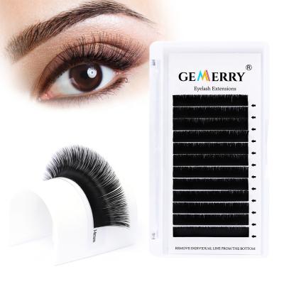 China Volume Fans Eyelash Extension Easily Supplies Gemerry Volume Eyelash Extensions Self Fanning Lashes 0.03 D Loop 15mm Fan Easy Volume Lashes for sale