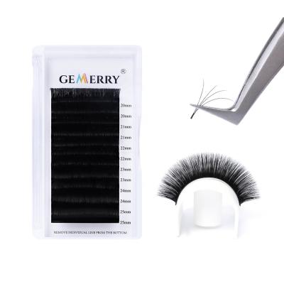 China Volume Eyelash Extensions C D 8-14mm Self Fans Volume Easily Fanning Lash Extensions 0.05 Lash 2D-10D Fast Blooming Auto Easy Fanning Lashes for sale