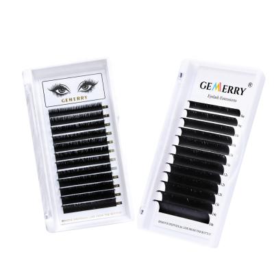 China Volume Fans Eyelash Extension D Easily Curl 0.07 Tray Easy Fan Lashes 15-20mm Mixed 2D-10D Volume Lashes Extension Self Fanning Lashes for sale