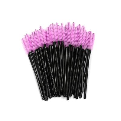 China Eco - Friendly Mascara Brush 50 Pieces Mascara Eyelash Spoolies / Bag Brushes Lash Applicator Disposable Mascara Wand Eyelash Brush Microbrush Cepillo for sale