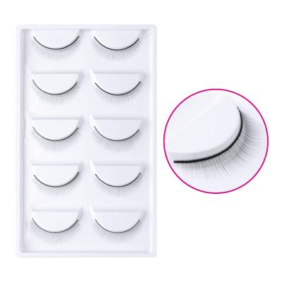 China Natural Soft Hot 5 Pairs Training Kit Vegan False Lashes Strips Eyelash Practice Training Kit Wimper Kit Private Label Mink Lashes for sale