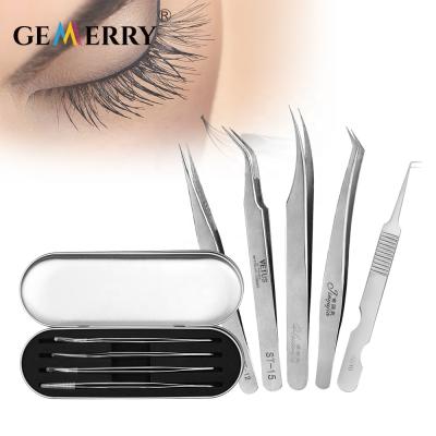 China Multicolor Tweezers Stainless Steel Tweezer Striplash Eyelash Tweezers Laah Touch Applicator Private Label Custom Fake Ultra Long Tweezers for sale