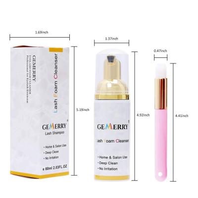 China Natural Long Make Your Own Lash Lifting Foam Shampoo Natural Lashshampoo Foam Striplash Remover Custom Eyelash Extension Lash Shampoo for sale