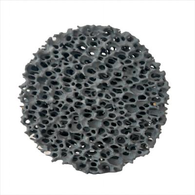 China Metal Casting Grey Silicon Carbide Porous Ceramic Foam Filter 0.01mm Grey for sale