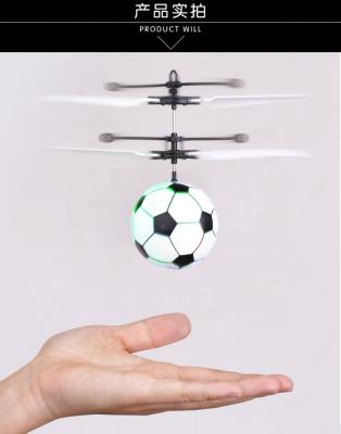 China New Christmas Gift Remote Control RC Infrared Inductive Football Colorful Built-in Flying Ball LED Lights Flying Ball Hand Flying Helicopter for sale