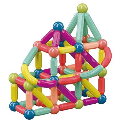 China New Eco-friendly non-toxic DIY magnetic sticks and balls of 25PCS; Magnetic building toys sets for toddlers 1-3 years old; Preschool Intelligent Game Toy Set for sale