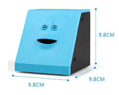 China 2020 Amazon hot selling plastic box, face hot selling bank restructuring credit saving battery box; face bank coin smile box for sale