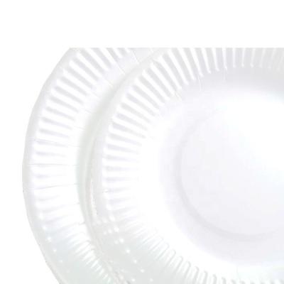 China White Paper Greaseproof Inexpensive Disposable Biodegradable Environmental Friendly Dishes 9 Inch Around 230mm for sale