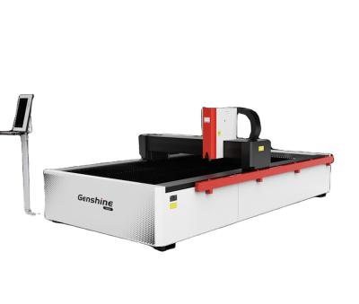 China Water-cooled Factory Price GENSHINE 1kw 1.5kw fiber laser cutting machine sheet for sale