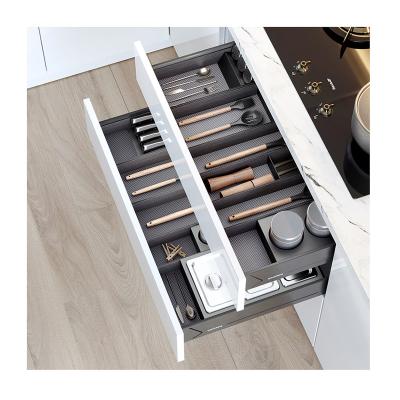 China Freestanding Combination Drawer Organizer Divider Bins Metal Inserts For Kitchen Organization for sale