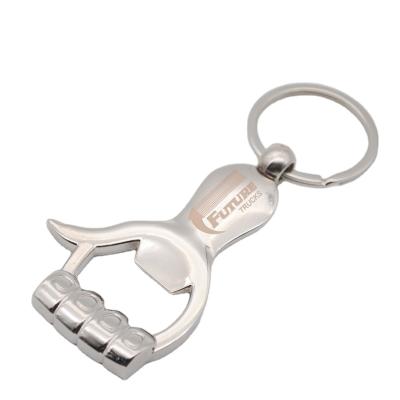 China Bottle Opener Yiwu Palm Shaped Metal Bottle Opener Key Chain For Free Logo for sale