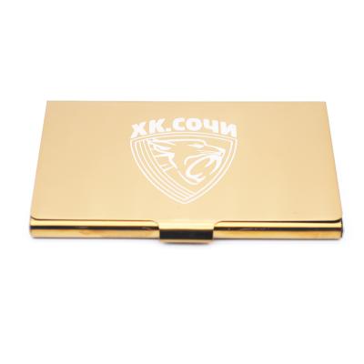 China Factory Price Single Golden Stainless Steel Business Card Holder In Stock for sale