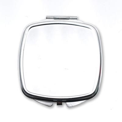 China Metal Magnifying High Quality Empty Square Shaped Compact Mirror For Promotion for sale