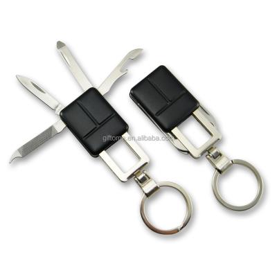 China Promotion 4 In 1 Multi Function Tool Pocket Knife Aluminum Key Chain For Promotion for sale