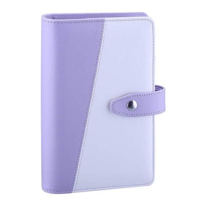 China PU Hardcover Planner Customized Personal Organizer with Magnetic Buckle Closure for A6 Cash Envelopes and Refill Paper for sale