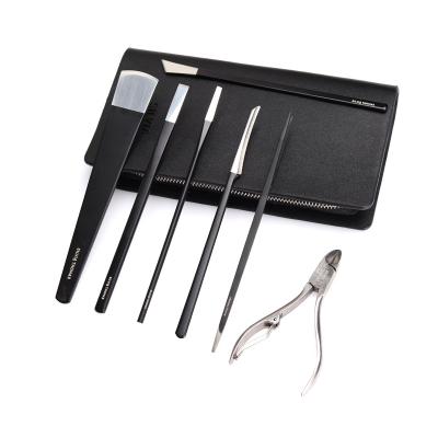 China Wholesale Professional Foot Pedicure Tool Kit 7 Pcs Pedicure Knife Set With Storage Bag for sale