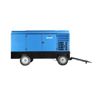 China Liutech LUY350-34 Lubricated Diesel Screw Air Compressor For Water Well Drilling Rig for sale