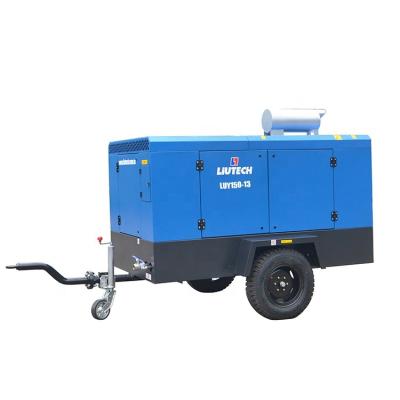 China 2019 New Arrival Oil Lubricated Portable Air Compressor Earth Drilling Machine for sale