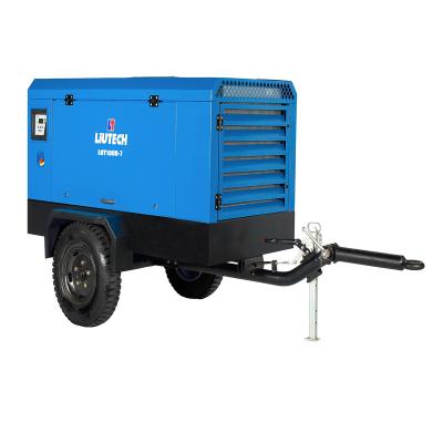 China Lubricated Oil 2019 New Arrival 7bar Electric Portable Screw Compressor for sale