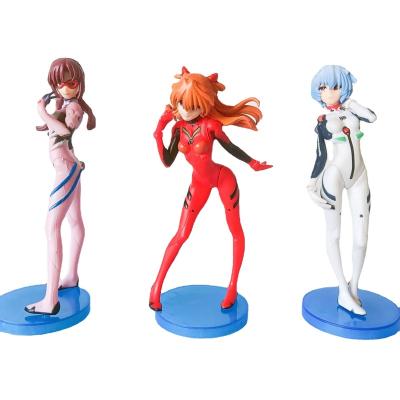 China Genesis Evangelion Figure Toys Series Eco-friendly Neon 3pcs Set Anime Ayanami Rei Eva Action Figure Toy For Collection for sale