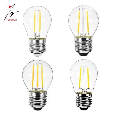 China Hotel Tonghua E14/E27/B22 LED Bulb 220V G45 Warm White Vintage Shandelier 2W 4W 6W Dimmable LED Pendant Light Lamp for sale