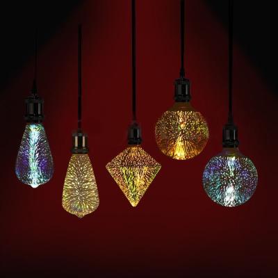 China Indoor Lighting Decorative Ceiling Lights 3D Firework Bulb Led Energy Saving Light Bulb for sale