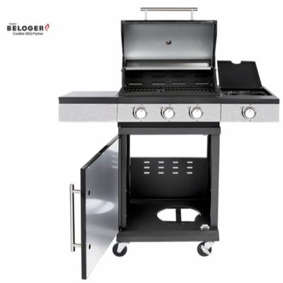 China Easily Assembled Outdoor  gas grill with fryer  and cooker can be waded with gas burner with oven and grill for sale