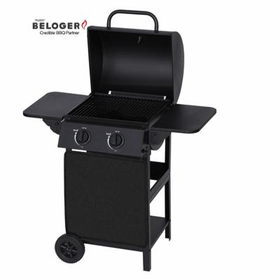 China Easily Assembled BELOGER Camping Outdoor Kitchen Professional Trolley Gas Grill Flat Grill with Wheels for sale