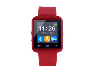 China Relojes rojos de Bluetooth Smart con la pantalla táctil, reloj de Smartphone en venta