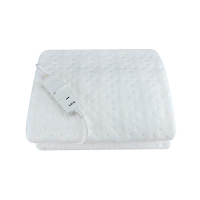 China Hotel Electric Heated Blanket with CE GS Approval, 12 Hours Automatic, Factory Wholesale Price, Temperature 2 Level Electric Pad for sale