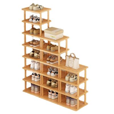 China (Height) Adjustable Vertical Shoe Rack 6-Tier Slim Freestanding Shoe Storage Shelf For Entryway, Compact Vertical Shoe Rack For Bedroom Closet for sale