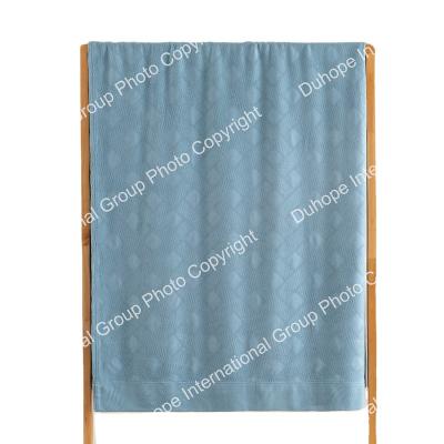 China Skin Friendly China Factory Wholesale And Retail 100% Cotton Home Bedding Lovely Blanket-Blue for sale