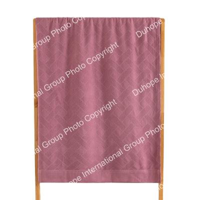 China China factory wholesale and retail very soft 100% comfortable bedding cotton home blanket--Red for sale