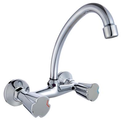 China Sense Faucets Zinc Kitchen Mixer With Zinc Handle And S.S Spout for sale